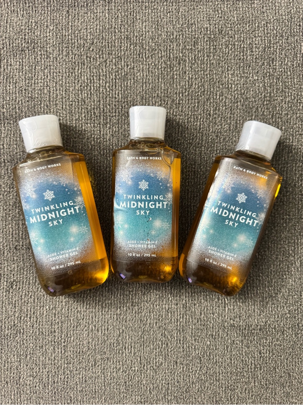 *BUNDLE* Bath & Body Works Twinkling Midnight Sky Shower Gel Set 10 fl oz